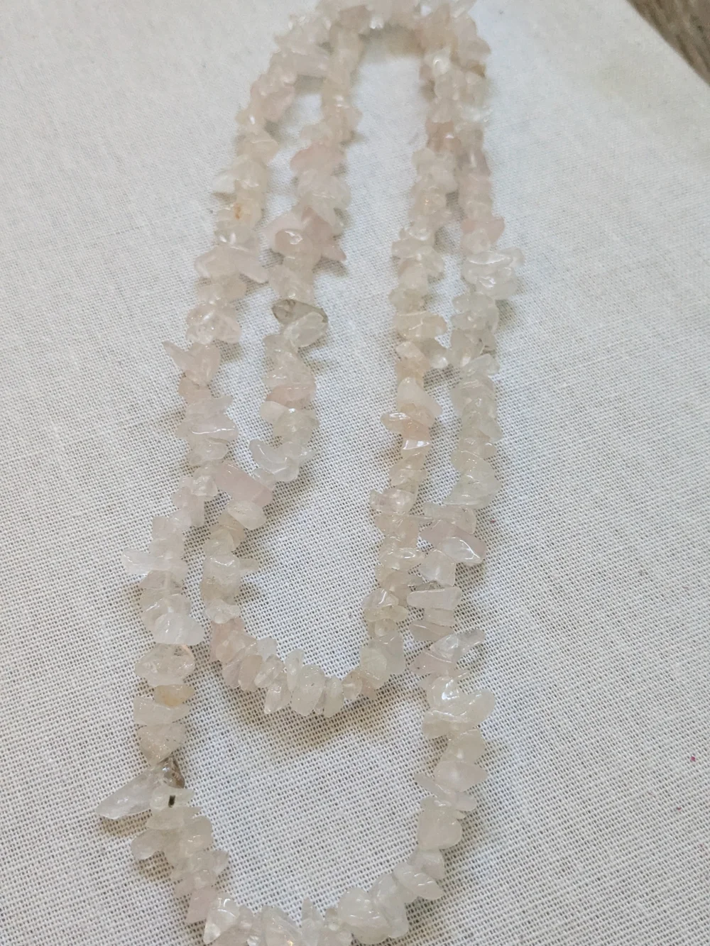 Rose Quartz Chip Necklace / Bracelet- Women's Pink Gemstone Jewelry